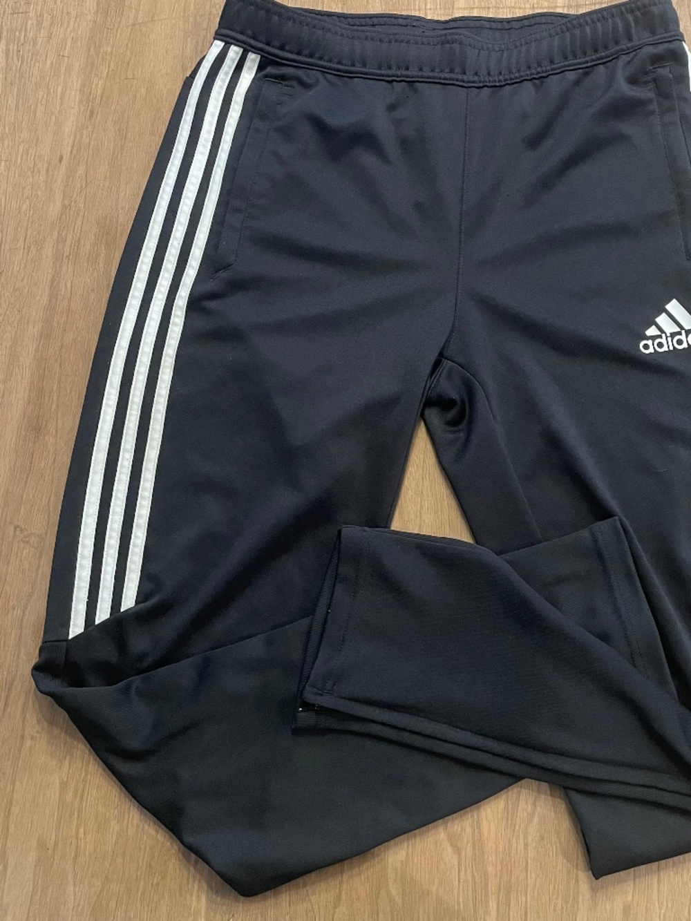 Adidas Climacool girls 13-14yr soccer pant EUC black sporty teen athleisure
